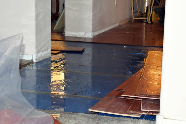Professional Water Damage Restoration technician working in Barstow, CA